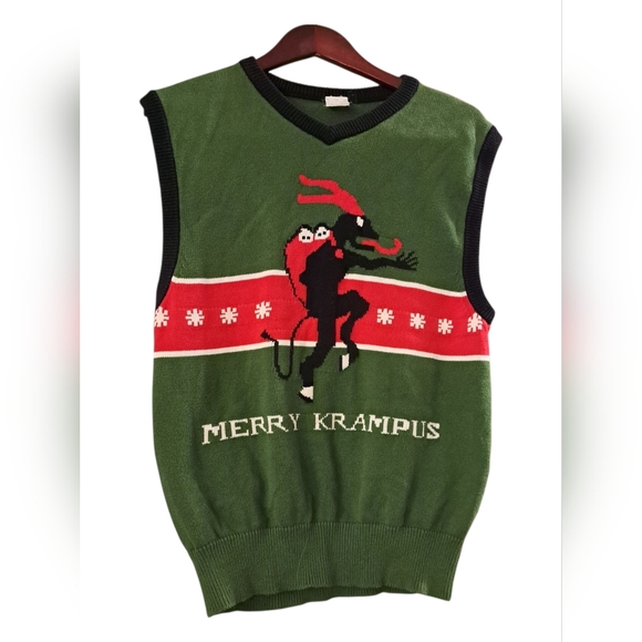 Merry Krampus Sweater Vest - Picture 2 of 6